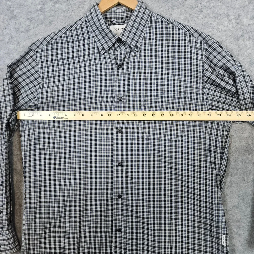 J Crew Men's Multicolor Mini-Check Shirt Size‎ M 100% Cotton Mini-Pane Preppy